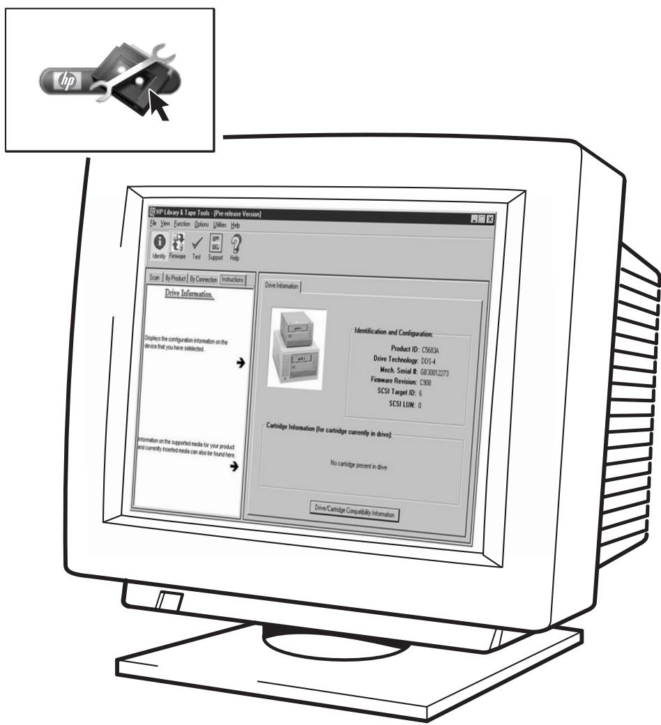 HP SURESTORE DLT1 TAPE DRIVE - Déchéancement d'une cartouche - 1