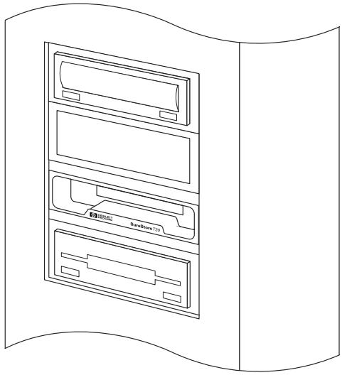 HP SURESTORE T20 TAPE DRIVE - Installation d'un lecteur de bande interne - 1
