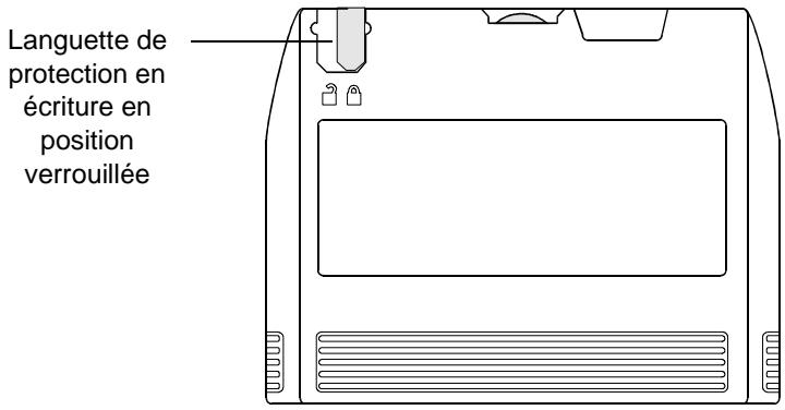 HP SURESTORE T20 TAPE DRIVE - Protection en écriture d'une cartouche de bande - 1