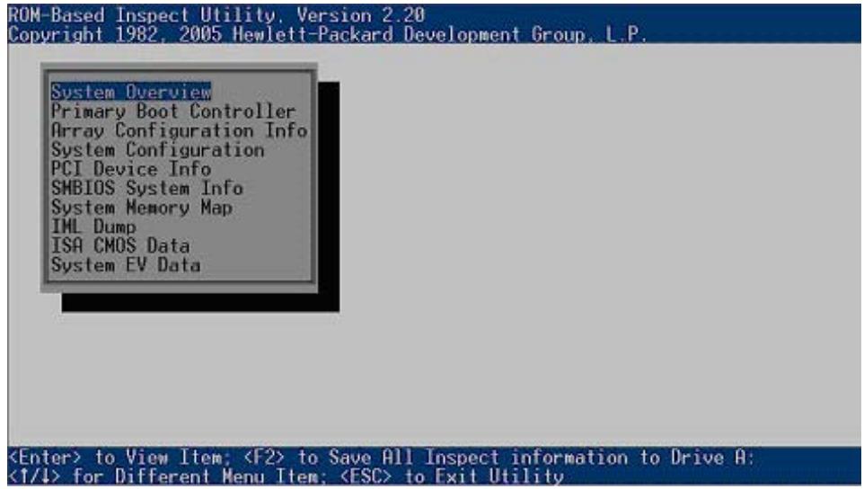 HP smartstart software - Inspect Utility (Utilitaire Inspect) - 1