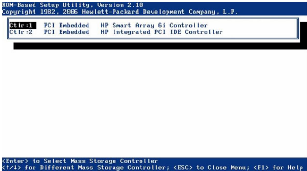 HP smartstart software - Boot Controller Order (Ordre des contrôleurs d'amorçage) - 1
