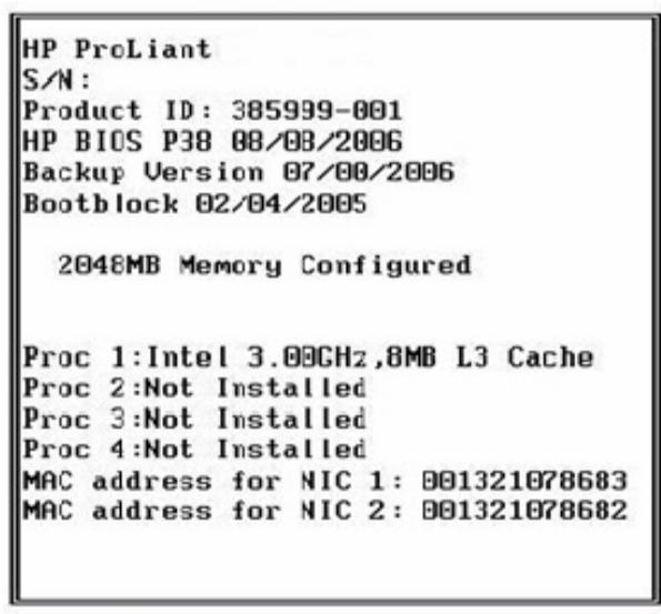 HP smartstart software - Définir le texte d'info du serveur - 2