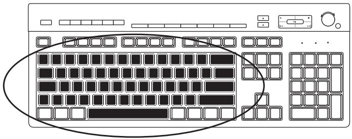 HP COMPAQ CQ2000 - Touches alphanumericiques - 1