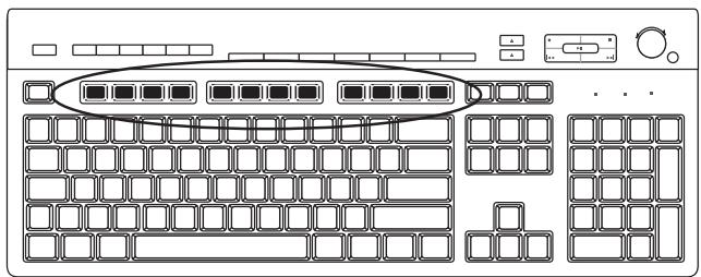 HP COMPAQ CQ2000 - Touches de fonction - 1