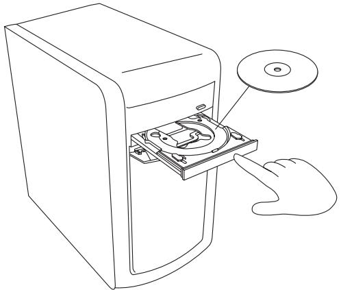 HP COMPAQ CQ2000 - Insertion et retrait de CD et de DVD - 2