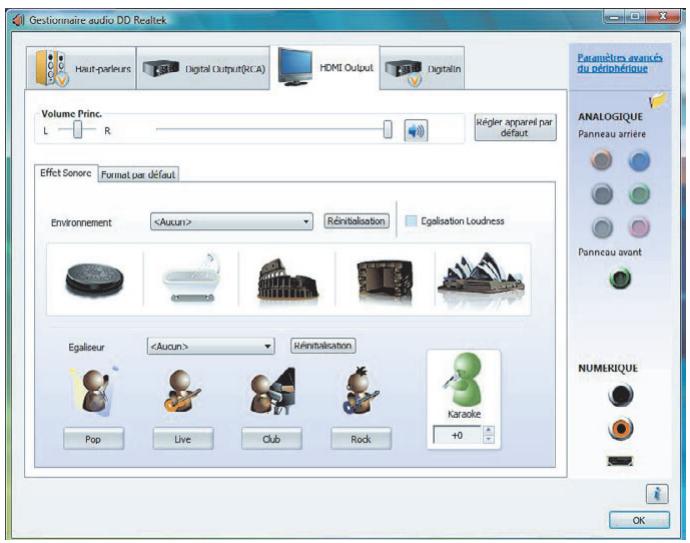 HP COMPAQ CQ2000 - Écrans de contrôle disponibles dans Realtek HD Audio Manager - 5