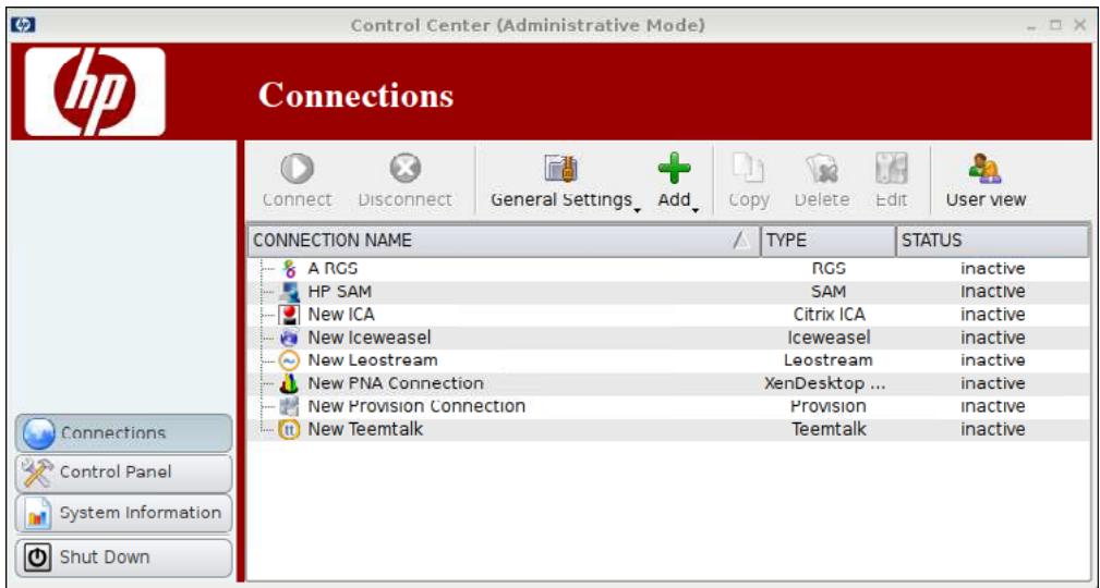 HP GT7725 THIN CLIENT - Connexions - 1