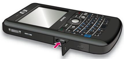 HP IPAQ 910C BUSINESS MESSENGER - Retrait d'une carte de stockage - 2