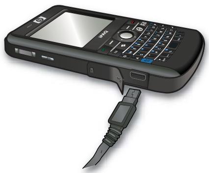 HP IPAQ 910C BUSINESS MESSENGER - Étape 3 : Charge de la batterie - 1