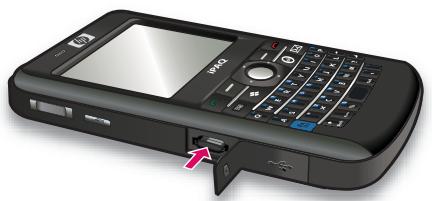 HP IPAQ 910C BUSINESS MESSENGER - Insertion d'une carte de stockage - 3