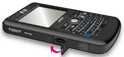 HP IPAQ 910C BUSINESS MESSENGER - Retrait d'une carte de stockage - 4
