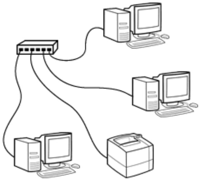 HP JETDIRECT 280M 802.11B WIRELESS PRINT SERVER - Câblage : paire torsadée - 2