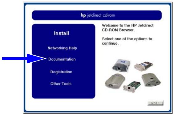 HP JETDIRECT 620N FAST ETHERNET PRINT SERVER - Visualisation des documents sur le CD-ROM - 1