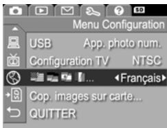 HP PHOTOSMART M305 - Chapitre 6 - Utilisation du menu Configuration - 2
