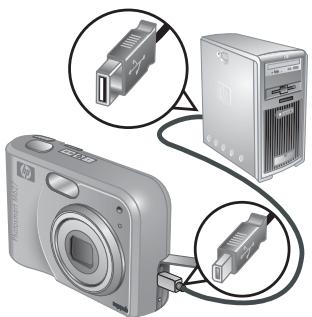 HP PHOTOSMART M627 - Configuration de destinations en ligne dans l'appareil photo - 1
