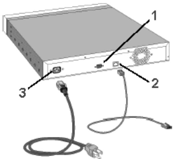 HP PRINT SERVER APPLIANCES - Connexion des câbles - 1