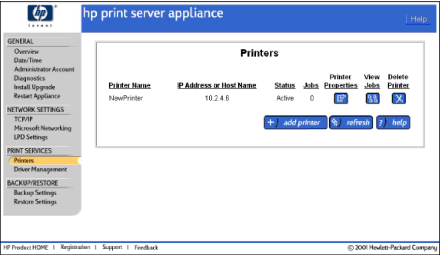 HP PRINT SERVER APPLIANCES - Option Printers - 1