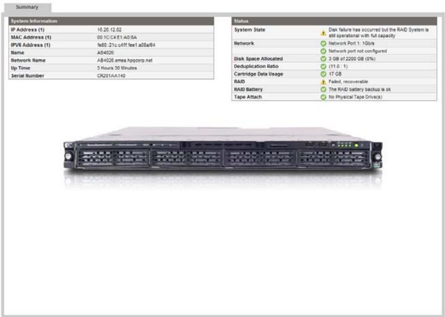 HP STORAGEWORKS D2D2500 BACKUP SYSTEM - Comment déterminer qu'un disque est défailleant ? - 1