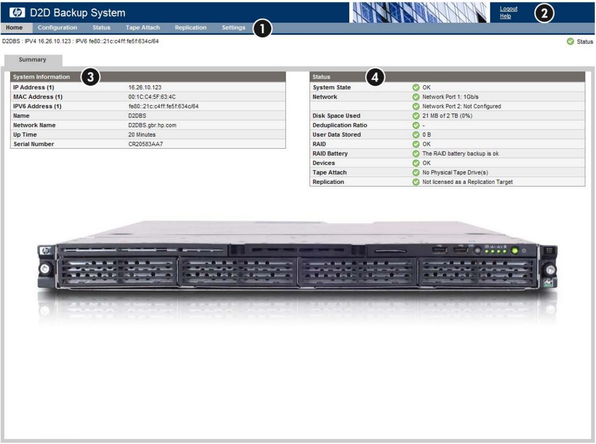 HP STORAGEWORKS D2D2500 BACKUP SYSTEM - Récapitulatif (Accueil) - 1