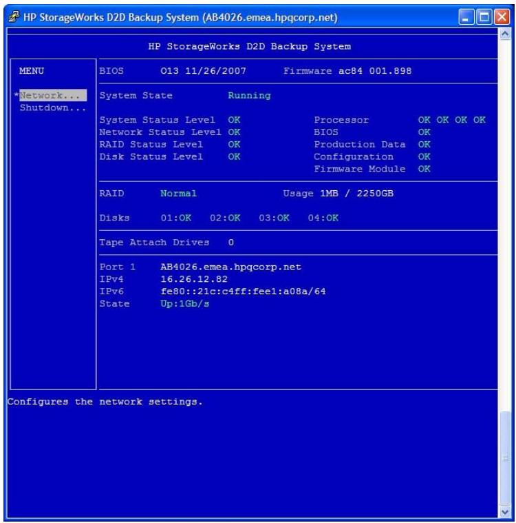 HP STORAGEWORKS D2D2500 BACKUP SYSTEM - Pour connecter la console du système - 2
