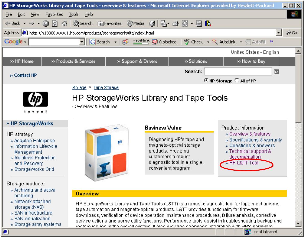 HP SURESTORE 20XT ARCHIVE SERVER - Comment installer L&TT ? - 1