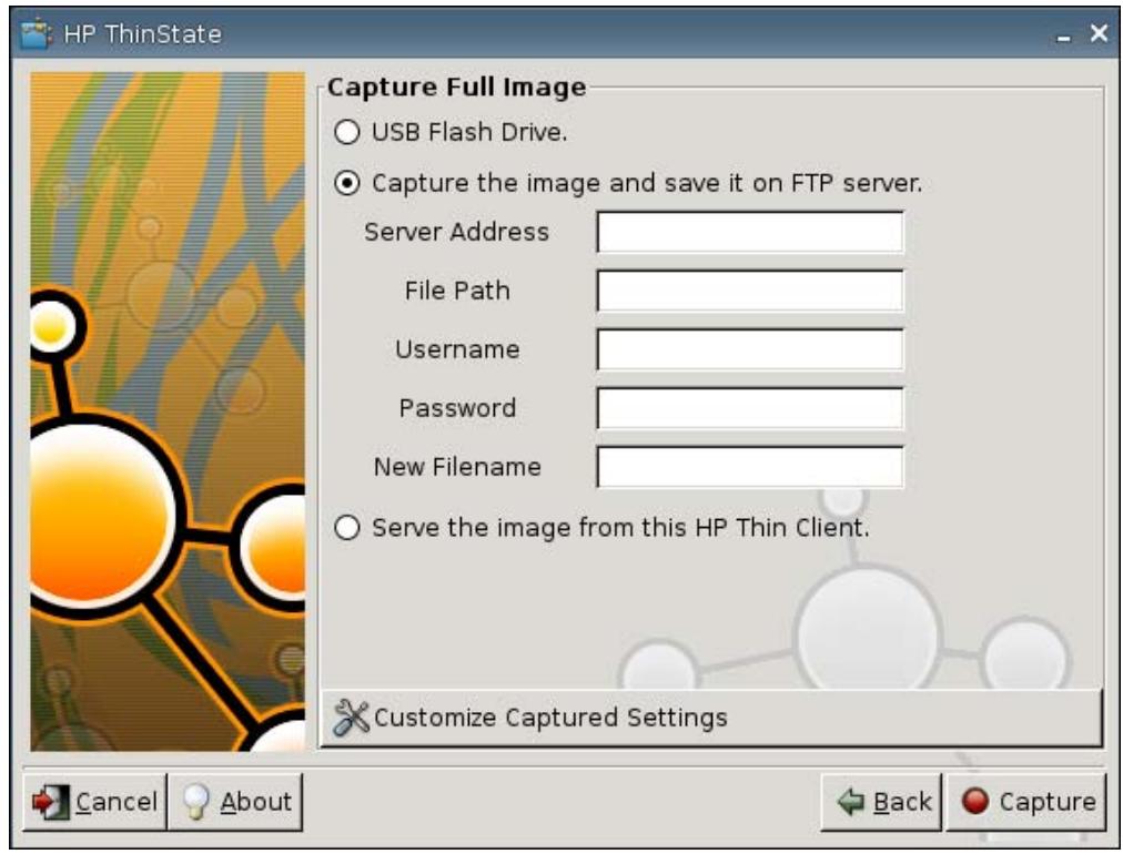 HP T5145 THIN CLIENT - Déplolement d'une image complète vers un site FTP - 2