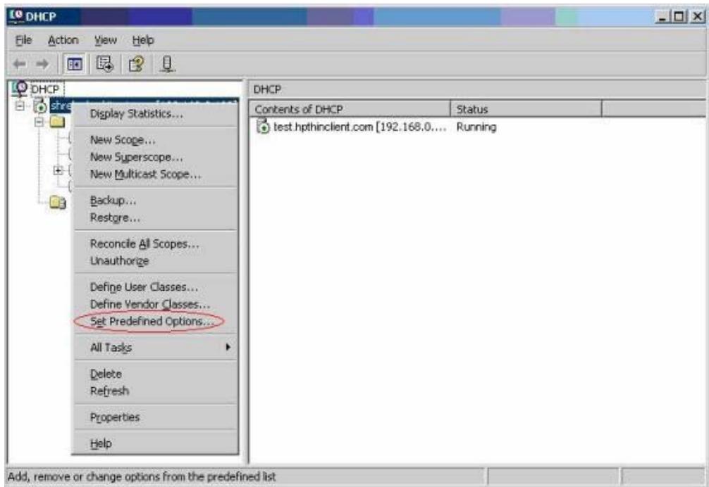 HP T5145 THIN CLIENT - Configurez un serveur DHCP: - 1