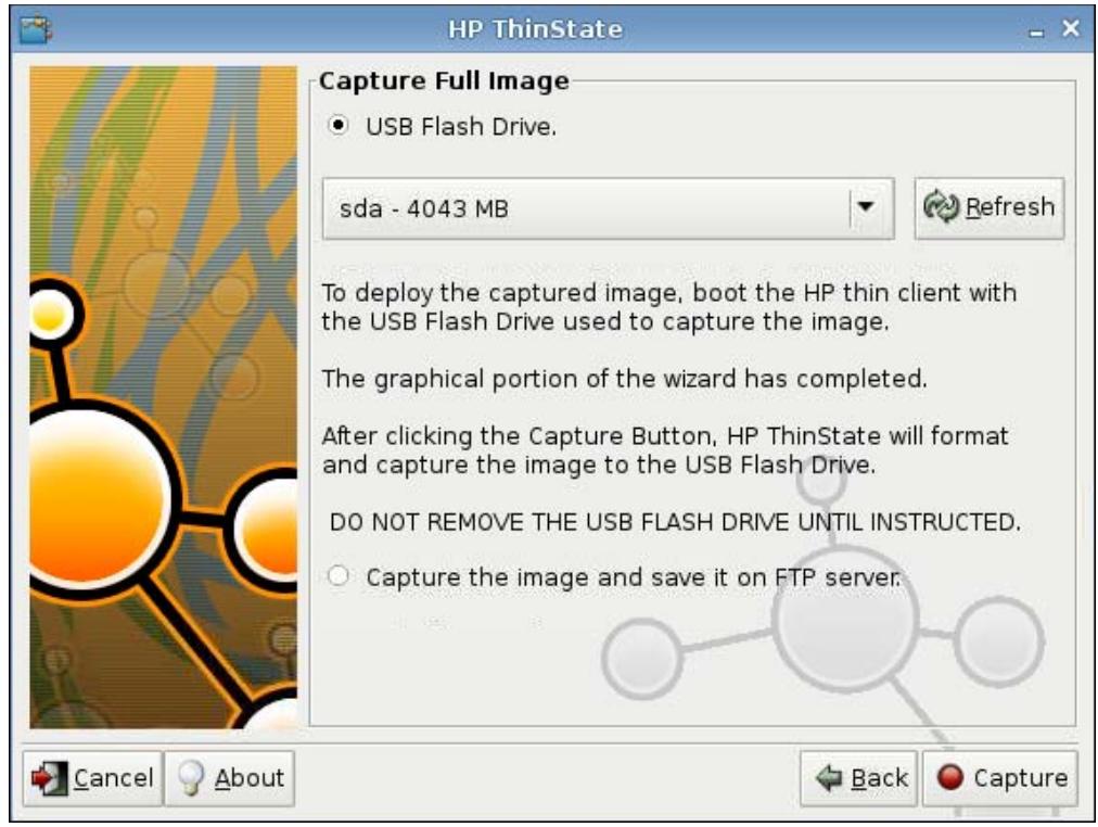 HP T5545 THIN CLIENT - Capture d'une image complète de client léger vers un lecteur USB - 2