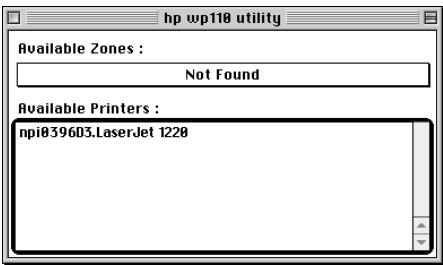 HP WP110 802.11B WIRELESS PRINT SERVER - renommer l'imprimante connectee au serveur d'impression - 1