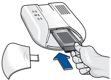 HP WP110 802.11B WIRELESS PRINT SERVER - réinitialisation de la carte PCMCIA - 1