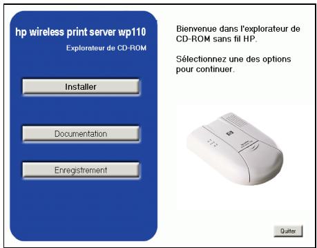 HP WP110 802.11B WIRELESS PRINT SERVER - configuration du serveur d'impression sous Windows - 4
