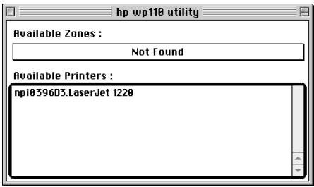 HP WP110 802.11B WIRELESS PRINT SERVER - réinitialisation du serveur d'impression en mode ordinateur-à-ordinateur - 1
