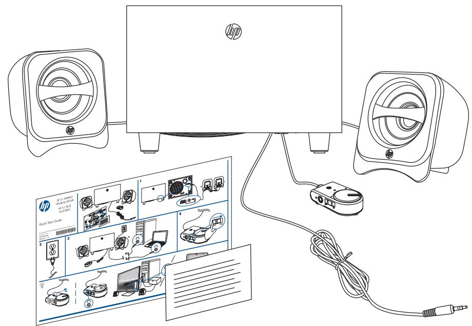 HP 2.1 COMPACT SPEAKER SYSTEM - 3