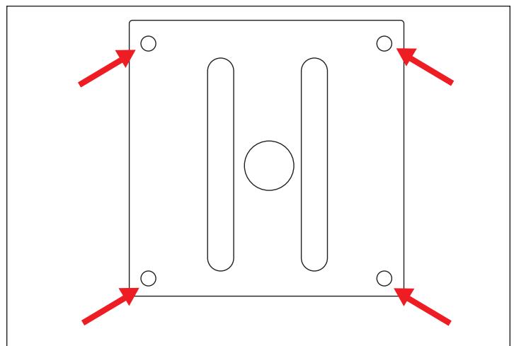 HP 2309V - Préparation du moniteur pour le montage mural - 4