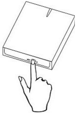 HP DVD557S - Placez un Disque sur le Plateau - 1
