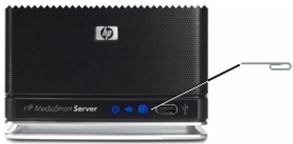 HP EX475 - Pour restaurer ou réinitialiser le serveur - 4