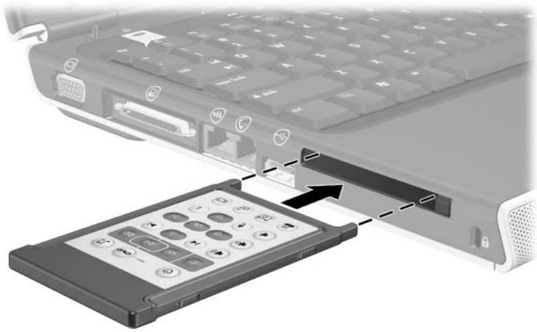 HP MOBILE REMOTE CONTROL - Storing the HP Mobile Remote Control - 1