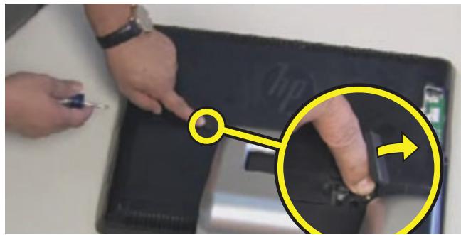 HP PAVILION ALL-IN-ONE MS228 - Removing the Hard Disk Drive - 1