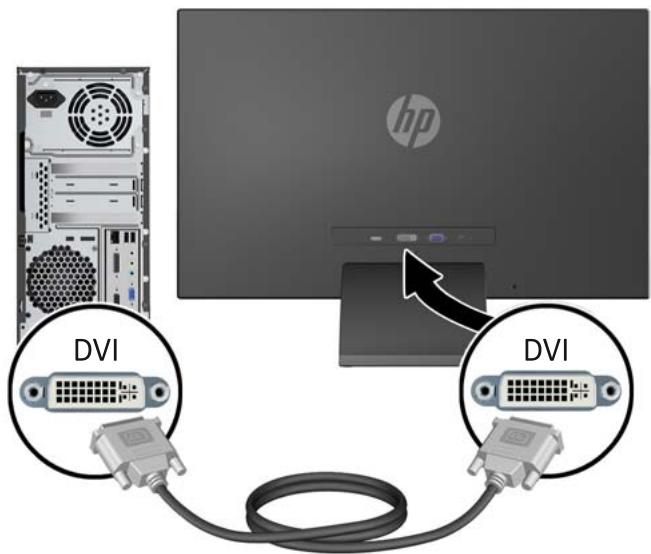 HP ECRAN PC PAVILLON 23XI IPS - Connexion des câbles - 3