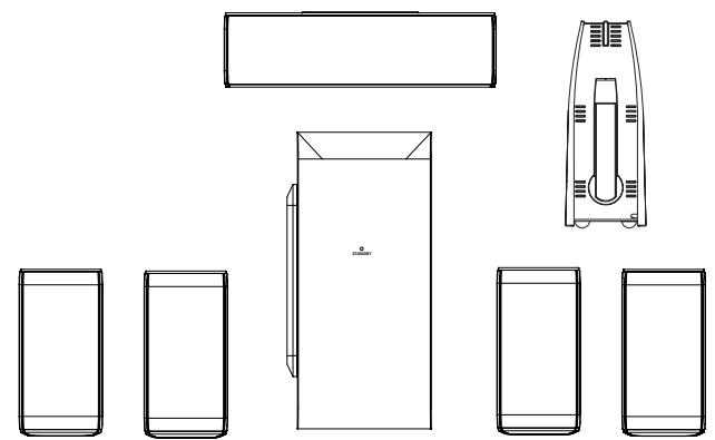 THOMSON DPL930VD-RECEIVER - Déballage des Enceintes - 1