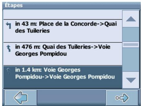 THOMSON GPS 420 - Préparation d'un itinéraire - 4