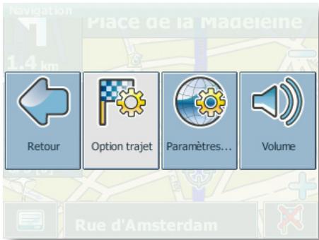 Navigation Place de la Madeleine 1,4 km Retour Option trajet Paramètres... Volume Rue d'Amsterdam