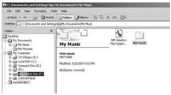 THOMSON M100E512K - Transférer des Fichiers via Windows Explorer (Glisser-Lâcher) - 1