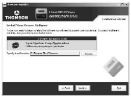 THOMSON M200E256K - Installation des logiciels requis - 1