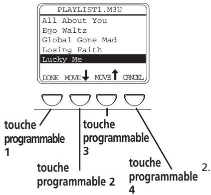 THOMSON PDP2800 - Comment réarranger l'ordre des chansons - 1