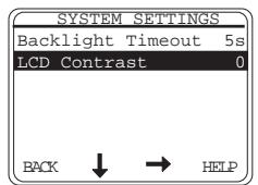 THOMSON PDP2800 - Réglage des préférences de l'affichage LCD (menu SYSTEM SETTINGS) - 6