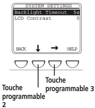 THOMSON PDP2800 - Réglage des préférences de l'affichage LCD (menu SYSTEM SETTINGS) - 5