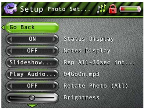 THOMSON PDP2860 - Menu Paramètres Audio/Viséo - 2