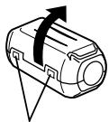 THOMSON VMD170 - Fixation du filtré en ligne (VMD160 uniquement) (pour cable S-video en option) - 1