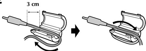 THOMSON VMD170 - Fixation du filtré en ligne (VMD160 uniquement) (pour cable S-video en option) - 2